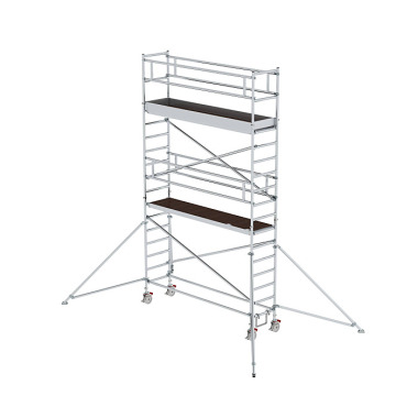 MUNK Mobile scaffolding, 0.75 נ3.0 m, with outrigger. Platform height 4.35 m 156446