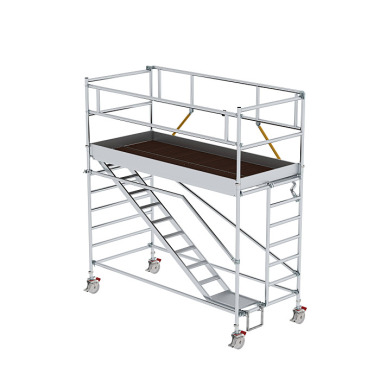 MUNK Mobile scaffolding SG 1.35 נ3 m with inclined ascents platform height 2.51 m 167121