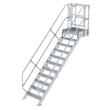 MUNK Stair module grooved aluminium 11 steps 632311