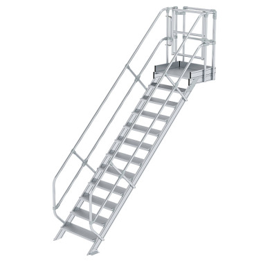 MUNK Stair module grooved aluminium 12 steps 632312