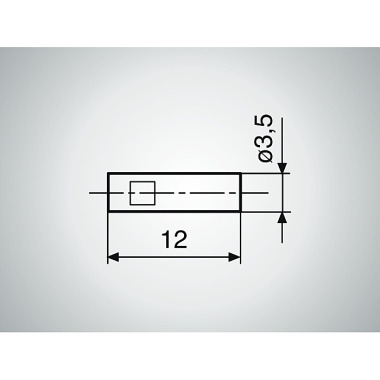 Mahr 16 Eea1 measuring insert D=3.5mm, outside 4118810