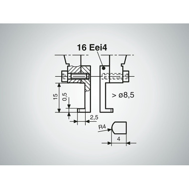 Mahr 16 Eei4 measuring insert from D=9mm, inside 4118816