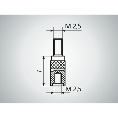 Mahr 912 Measuring pin intermediate piece 15 mm 4360251