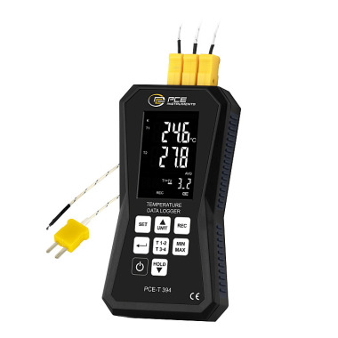 PCE 4-Kanal-Thermometer mit Datenlogger PCE-T 394