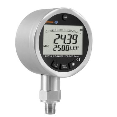 PCE Deutschland PCE-DPG 25 Pressure Gauge Air Pressure & Water Pressure | PEAK function | 2.5” display | Response time <50 ms