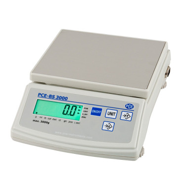 PCE Deutschland  PCE-BS 3000 highly accurate, calibratable precision balance laboratory technology|g|oz|lb|ozt|ct|gn|piece counting function