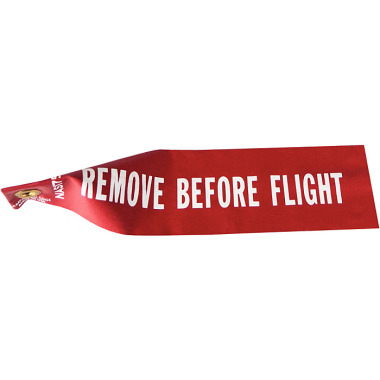 HALDER Normalien Flugfahne ”REMOVE BEFORE FLIGHT” 300mm lang Design und Ausführung nach NAS1756-12 4217.A300