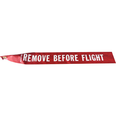 HALDER Normalien Flugfahne ”REMOVE BEFORE FLIGHT” 600mm lang Design und Ausführung nach NAS1756-24 4217.A600