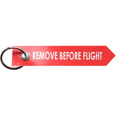 HALDER Normalien Warnfahne 80x15 Material PVC in rot Remove before flight 4217.B003