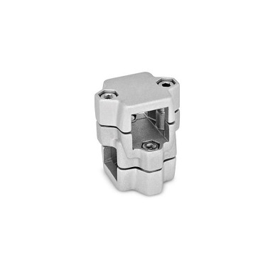 Ganter Two-Way Connector Clamps, Multi Part Assembly 134-V35-V35-60-2-BL