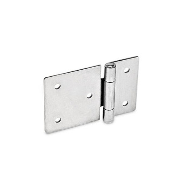 Ganter Stainless steel sheet metal hinges, extended horizontally GN 136-NI-60-40-B