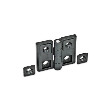 Ganter Hinge, Plastic, Adjustable 236-75-60