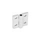 Ganter Hinges, Plastic, White 237.1-30-30-A-WS