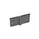 Ganter Hinges, Zinc Die Casting, Horizontally Elongated 237-ZD-120-60-A-SW