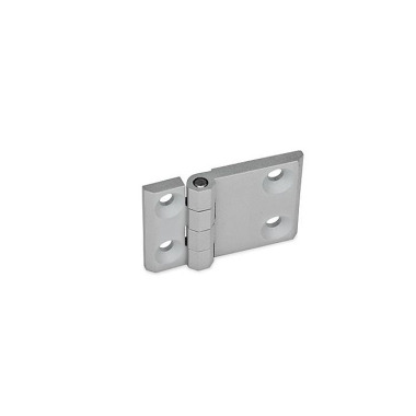 Ganter Hinges, Zinc Die Casting, Horizontally Elongated 237-ZD-90-60-A-SR