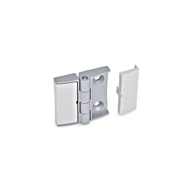 Ganter Hinges, Zinc Die Casting , Adjustable, with Cover 238-60-60-NJ-SR