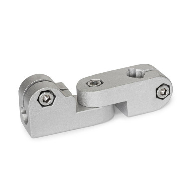 Ganter Swivel Clamp Connector Joints, Aluminum 283-B14-B18-2-BL