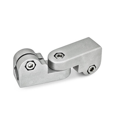 Ganter Swivel Clamp Connector Joints, Aluminum 285-B12-B12-2-BL