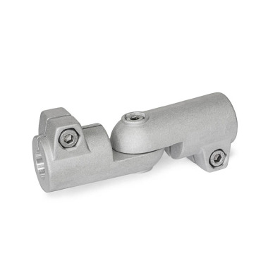 Ganter Swivel Clamp Connector Joints, Aluminum 286-B25-B30-S-2-BL