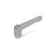 Ganter Adjustable Hand Levers, Zinc Die Casting, Bushing Steel, Zinc Plated 300.2-22-M3-SR