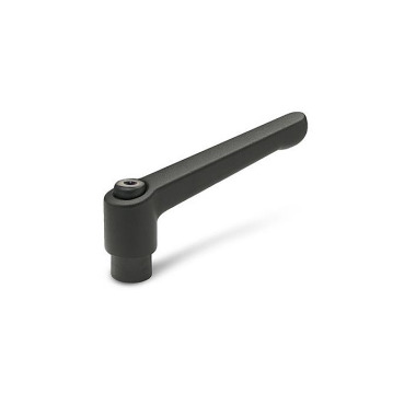 Ganter Adjustable Hand Levers, Zinc Die Casting, Bushing Steel Blackened 300-92-B12-SW