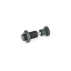 Ganter Spring Bolts, Steel / Plastic Knob 313-6-AK-2-ST