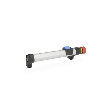 Ganter Tubular Handles, Aluminum, with Electrical Switching Function 332-200-EL-T1-2-L