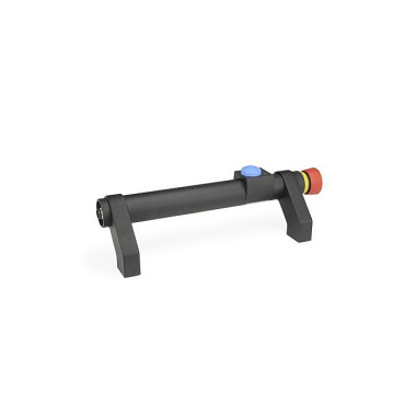 Ganter Tubular Handles, Aluminum, with Electrical Switching Function 332-200-SW-T1-2-R