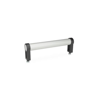 Ganter Tubular Handles, Aluminum / Zinc Die Casting 333.1-28-400-B-EL