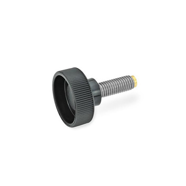 Ganter Knurled Screws with Brass / Plastic Pivot 421.10-M10-45-MS