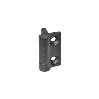 Ganter Hinges, Zinc Die Casting, with Spring-Loaded Return 437.3-ZD-60-60-L2-SW