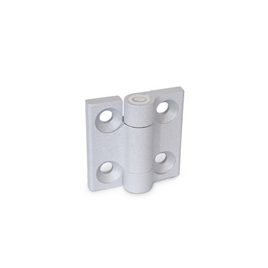 Ganter Hinges, Zinc Die Casting, with Detent 437.4-ZD-60-60-A2-SR