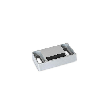 Ganter Magnetic Catches, with Rubberized Magnetic Surface 4470-50-A2-W-SR