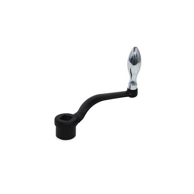 Ganter Cranked Handles, Cast Iron 468-125-V17-F