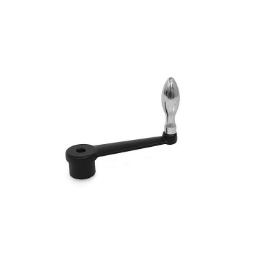 Ganter Cranked Handles, Cast Iron 469-250-B17-F