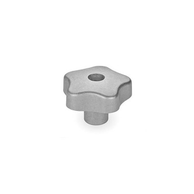 Ganter Star Knobs, Aluminum 5336-50-M10-D-MT