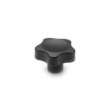 Ganter Star Knobs, Knob Plastic, Bushing Stainless Steel 5337.4-50-M8