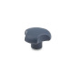 Ganter Three-Lobed Knobs, Detectable, FDA Compliant Plastic, Bushing Stainless Steel 5342-40-M8-MDB