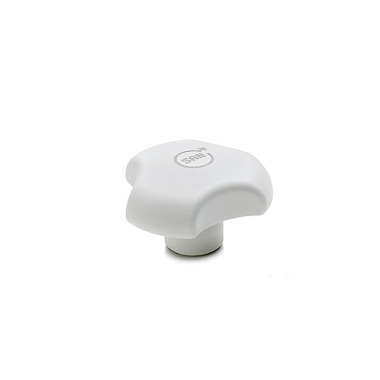 Ganter Three-Lobed Knobs, Plastic, Antimicrobial 5342-50-M10-WSA