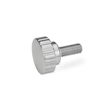 Ganter Knurled Screws, Stainless Steel 535-24-M6-25-PL