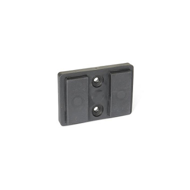 Ganter Retaining Magnets, Rectangular-Shaped, with Rubber Jacket 57.2-HF-70-M5-B-SW