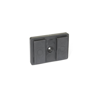 Ganter Retaining Magnets, Rectangular-Shaped, with Rubber Jacket 57.2-ND-70-M5-A-SW