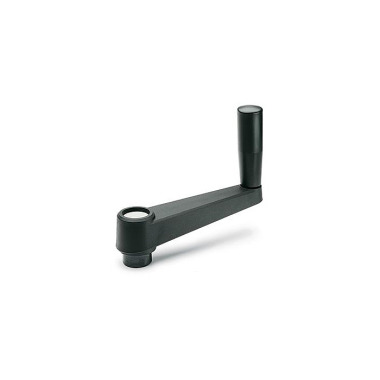 Ganter Cranked Handles, Plastic, with Bore 570-64-B10