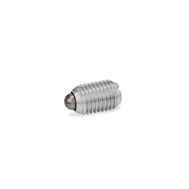 Ganter Spring Plungers , Steel / Stainless Steel, with Bolt, with Slot 615.1-M16-BN