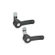 Ganter Latches with Lever, With and Without Lock 623.1-67-OS-18