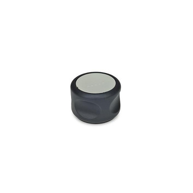 Ganter Control Knobs, Plastic, Bushing Steel, Softline 624-63-B12-DGR