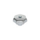 Ganter Star Knobs, Cast Iron, Zinc Plated, Blue Passivated 6336-GG-50-M10-D-ZB