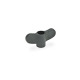 Ganter Wing Nuts with Stainless Steel Bushing, without Cover Cap 634.1-40-M8-D