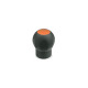 Ganter Ball Handles with Cover Cap, Plastic, Softline 675.1-43-M10-DOR