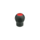 Ganter Ball Handles with Cover Cap, Plastic, Softline 675.1-50-M10-DRT